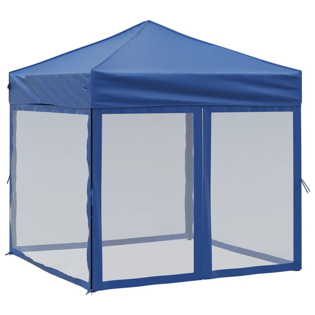 Vidaxl partyTent foldble med sidoväggar 2x2 m blå