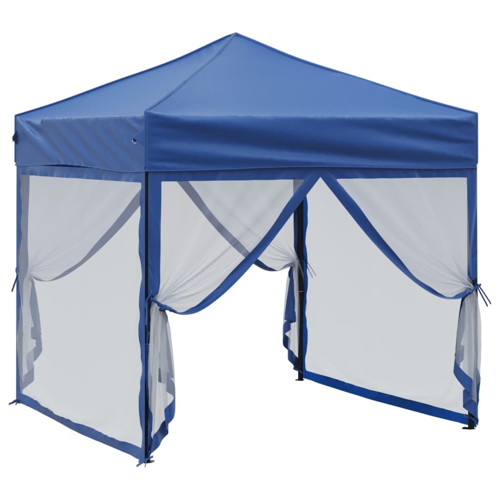 Vidaxl partyTent foldble med sidoväggar 2x2 m blå