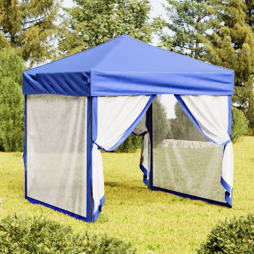 Vidaxl partyTent foldble med sidoväggar 2x2 m blå