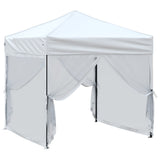 Vidaxl Partytent faltbar mit Seitenwänden 2x2 m weiß