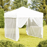 Vidaxl Partytent faltbar mit Seitenwänden 2x2 m weiß