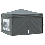 Vidaxl Partytent faltbar mit Seitenwänden 3x3 m Anthrazit -gelenkt