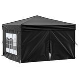 Vidaxl partyTent foldble med sidoväggar 3x3 m svart