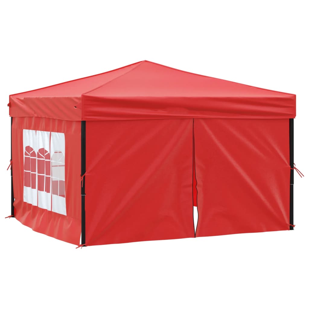 Vidaxl partyTent foldble med sidoväggar 3x3 m röda