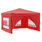 Vidaxl partyTent foldble med sidoväggar 3x3 m röda