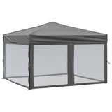 Vidaxl partyTent foldble med sidoväggar 3x3 m antracit -färgad