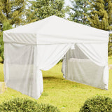 Vidaxl Partytent faltbar mit Seitenwänden 3x3 m weiß