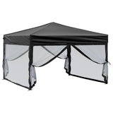 Vidaxl partyTent foldble med sidoväggar 3x3 m svart