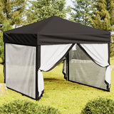 Vidaxl partyTent foldble med sidoväggar 3x3 m svart