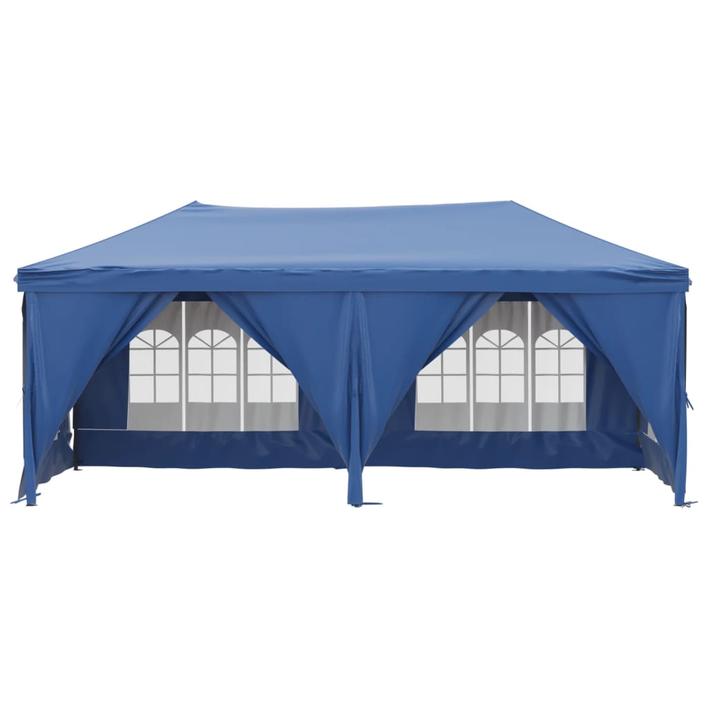 Vidaxl PartyTent sammenleggbar med sidevegger 3x6 m blå