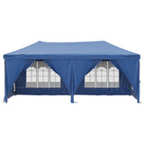 Vidaxl Partytent zložljivo s stranskimi stenami 3x6 m modro