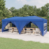 Vidaxl Partytent faltbar mit Seitenwänden 3x6 m blau