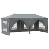 Vidaxl partytent faltbar mit Seitenwänden 3x6 m Anthrazit -gelenkt