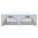 Vidaxl Partytent faltbar mit Seitenwänden 3x6 m weiß