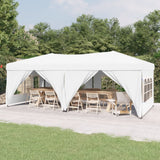 Vidaxl Partytent faltbar mit Seitenwänden 3x6 m weiß