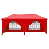 Vidaxl Partytent faltbar mit Seitenwänden 3x6 m rot
