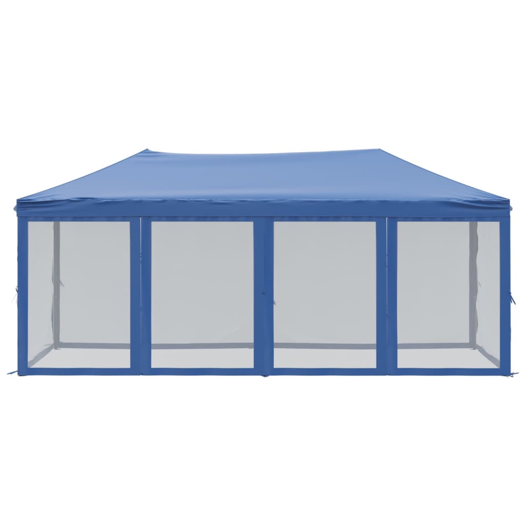 Vidaxl Partytent faltbar mit Seitenwänden 3x6 m blau