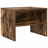 Vidaxl nachtkastje 40x30x30 cm bewerkt hout gerookt eikenkleurig