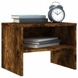 Vidaxl nachtkastjes 2 st 40x30x30 cm bewerkt hout gerookt eikenkleurig