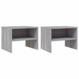 Vidaxl nachtkastjes 2 st 40x30x30 cm bewerkt hout grijs sonoma eiken