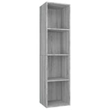 Vidaxl boekenkast tv-meubel 36x30x143 cm grijs sonoma eikenkleurig