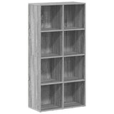 Vidaxl boekenkast 66x30x130 cm bewerkt hout sonoma grijs