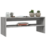 Vidaxl salontafel 100x40x40 cm bewerkt hout grijs sonoma eikenkleurig