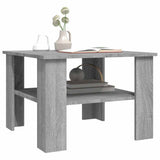 Vidaxl salontafel 60x60x42 cm bewerkt hout grijs sonoma eiken