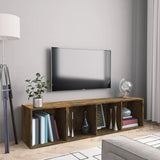 Vidaxl boekenkast tv-meubel 143x30x36 cm bewerkt hout gerookt eiken