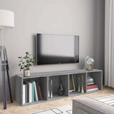 Vidaxl boekenkast tv-meubel 143x30x36 cm grijs sonoma eikenkleurig