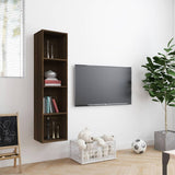 Vidaxl boekenkast tv-meubel 143x30x36 cm bruin eikenkleurig