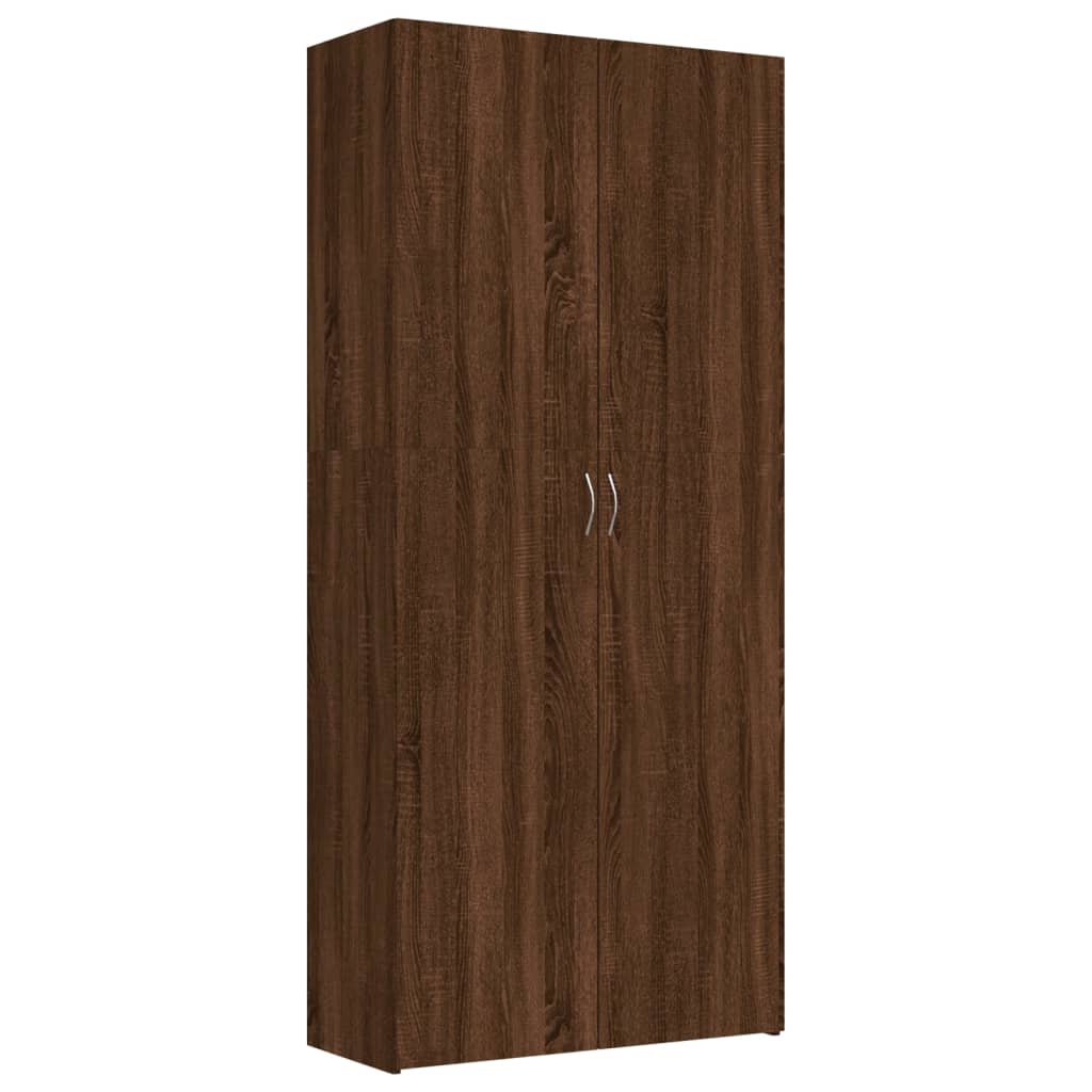 Vidaxl Schong Cabinet 80x35.5x180 cm schneiden Holz brong Faarf