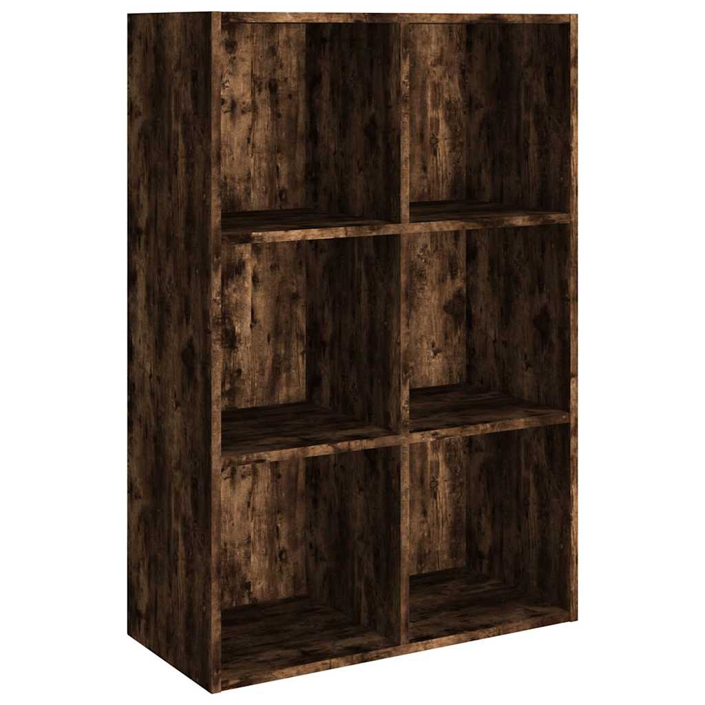 Vidaxl boekenkast dressoir 66x30x98 cm bewerkt hout gerookt eikenkleur