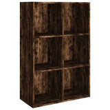 Vidaxl boekenkast dressoir 66x30x98 cm bewerkt hout gerookt eikenkleur