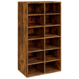 Vidaxl Schong Rack 54x34x100.5 CM verschwonnenen Holz gefëmmt OK faarweg