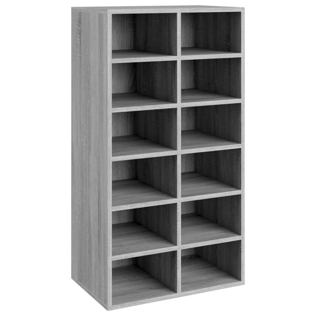 Vidaxl Schong Rack 54x34x100.5 cm veraarbechte Holz Greyoma Oakfaarf