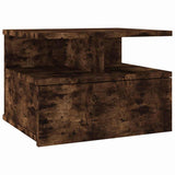 Vidaxl nachtkastje zwevend 40x31x27 cm bewerkt hout gerookt eikenkleur