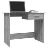 Vidaxl bureau 100x50x76 cm bewerkt hout grijs sonoma eikenkleurig