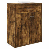 Vidaxl dressoir 60x30x75 cm bewerkt hout gerookt eikenkleurig
