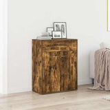 Vidaxl dressoir 60x30x75 cm bewerkt hout gerookt eikenkleurig