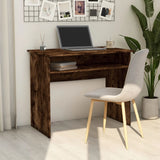 Vidaxl bureau 90x50x74 cm bewerkt hout gerookt eikenkleurig