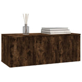 Vidaxl tv-meubel 80x34x30 cm bewerkt hout gerookt eikenkleurig
