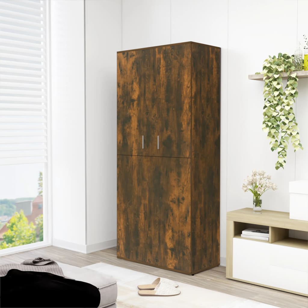 Vidaxl Schong Cabinet 80x39x178 cm Expertéiert Holz gefëmmt OK faarweg