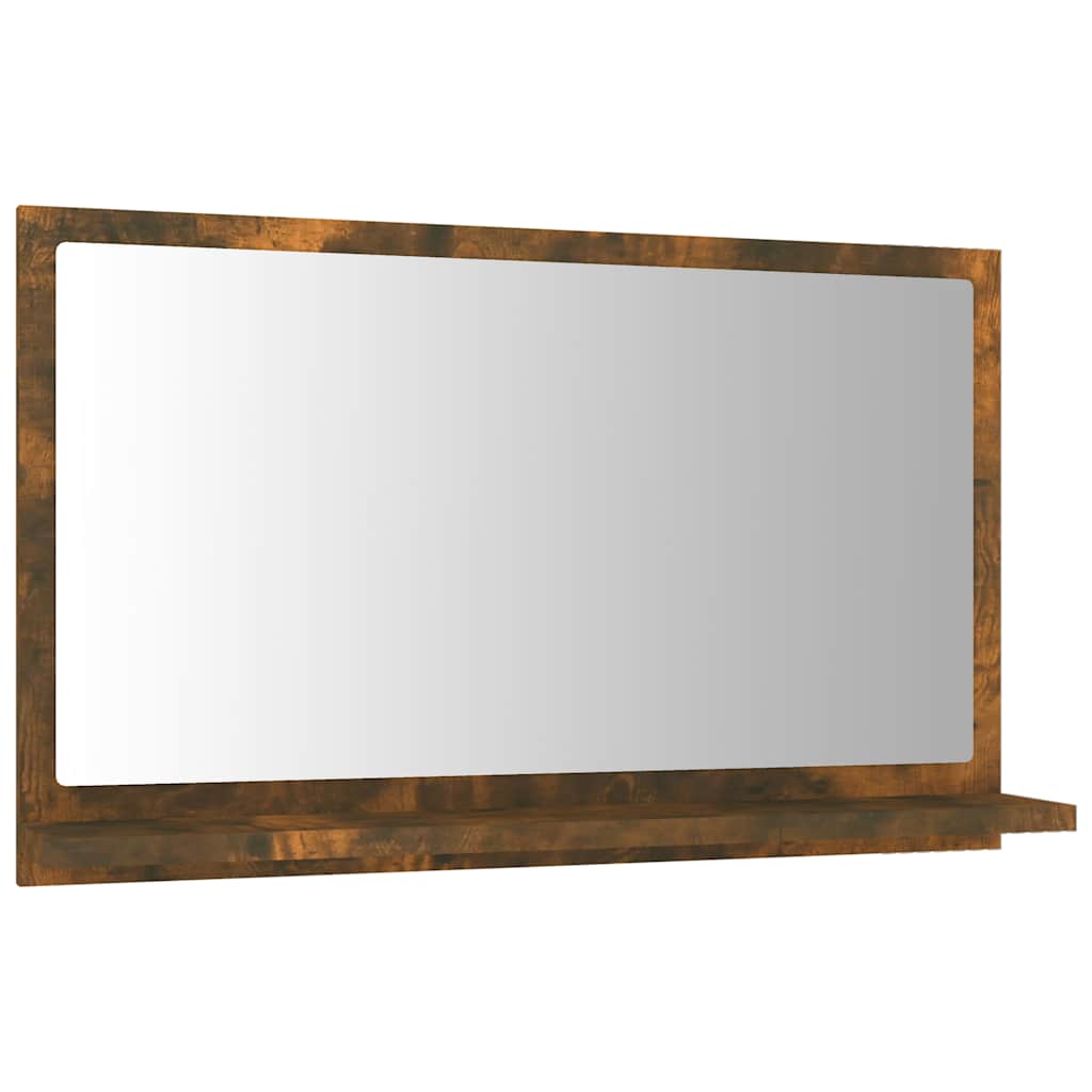 Vidaxl badkamerspiegel 60x10,5x37 cm bewerkt hout gerookt eikenkleurig