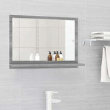 Vidaxl badkamerspiegel 60x10,5x37 cm bewerkt hout grijs sonoma eiken