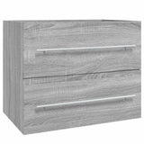 Vidaxl wastafelkast 60x38,5x48 cm bewerkt hout grijs sonoma eikenkleur