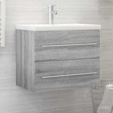 Vidaxl wastafelkast 60x38,5x48 cm bewerkt hout grijs sonoma eikenkleur