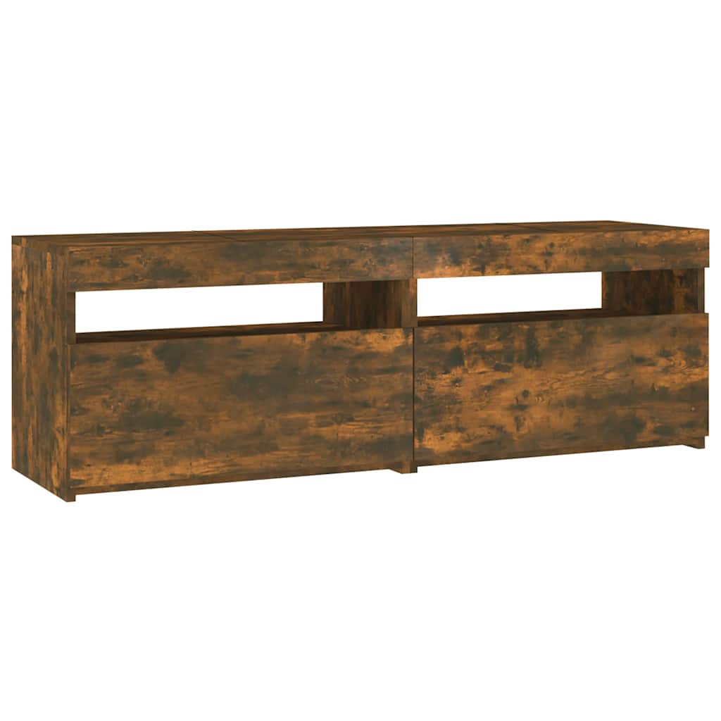 Vidaxl tv-meubel met led-verlichting 120x35x40 cm gerookt eikenkleurig