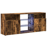 Vidaxl tv-meubel met led-verlichting 120x30x50 cm gerookt eikenkleurig