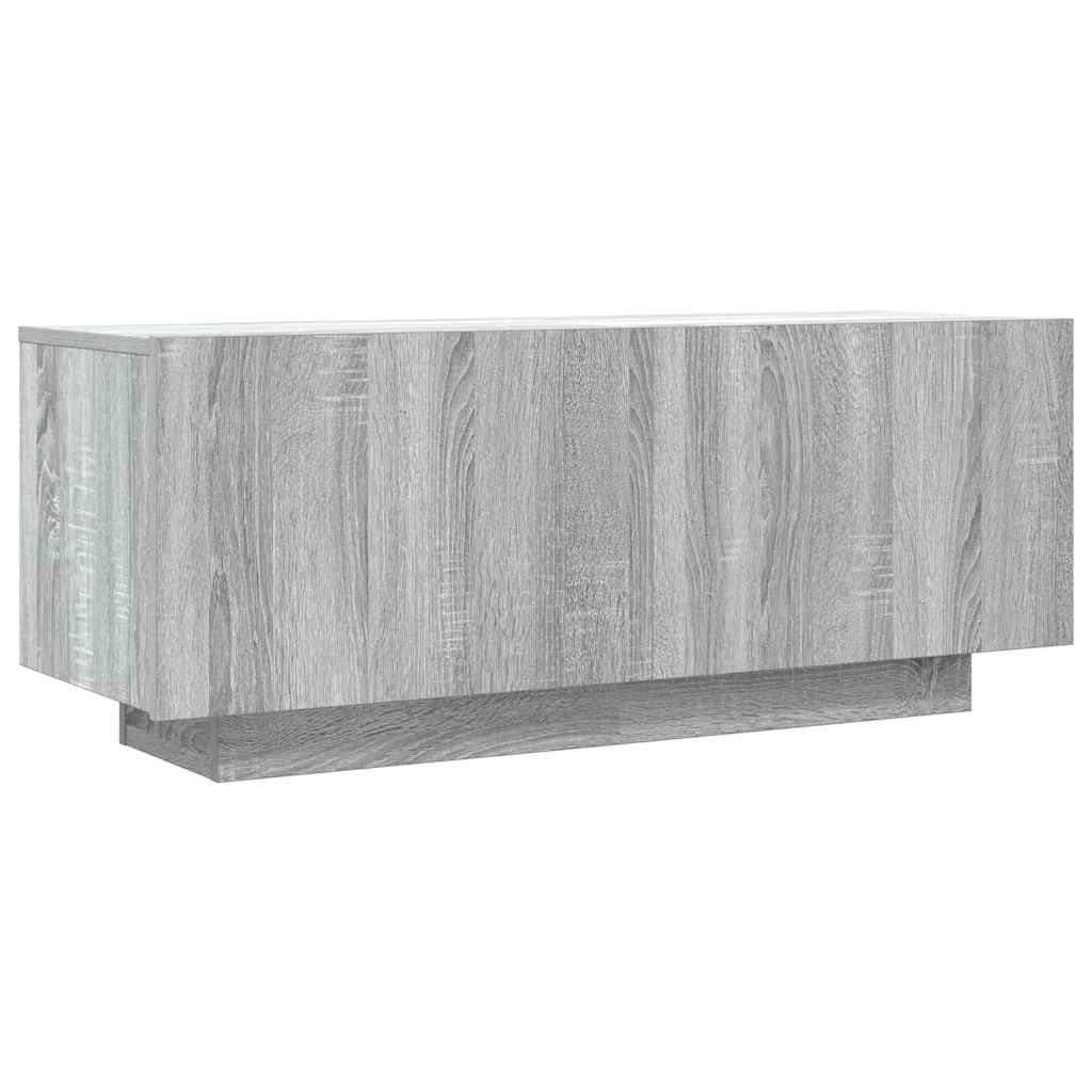 Vidaxl tv-meubel 100x35x40 cm bewerkt hout grijs sonoma eikenkleurig